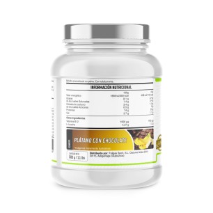 Vegan Protein (Proteína Guisante y Arroz) - Chocolate-Plátano - 500g 2