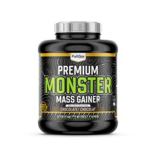 Premium Monster Mass Gainer (Ganador de Peso) - Chocolate smoothie - 3kg