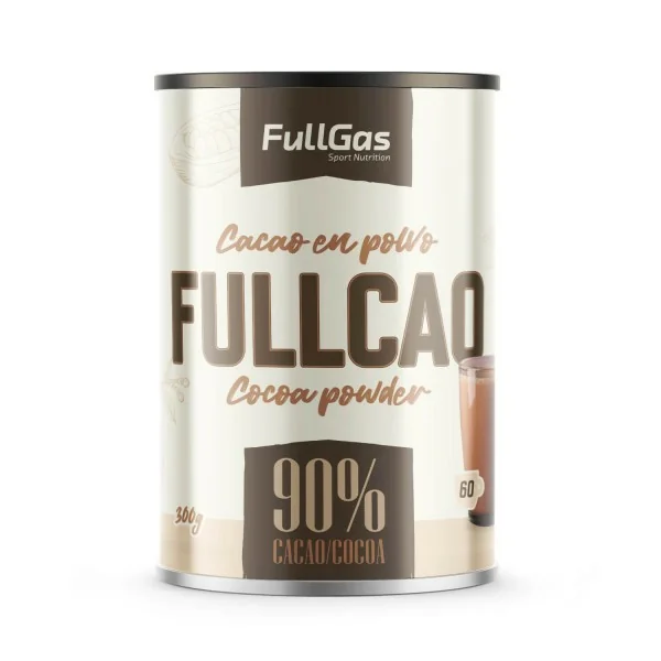FullCao (90% Cacao en Polvo desgrasado) - Con Edulcorante - 300g