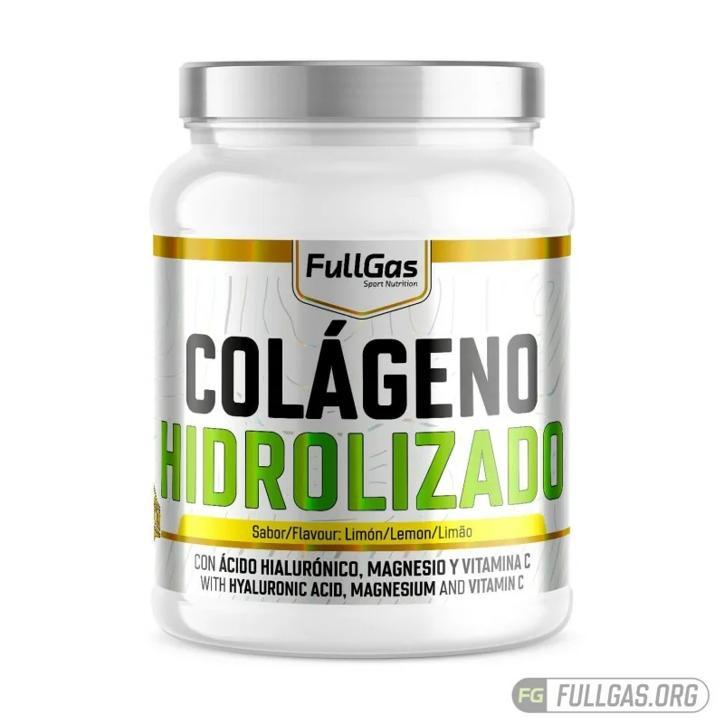 Collage hydrolysé avec Mg, Ac. Hyaluronic, Vit. C Δ Limón 400g
