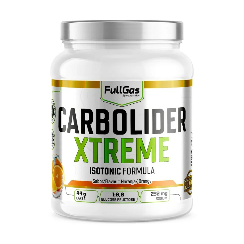 Carbolider Xtreme Isotonique Δ Rapport 1:0.8 - Orange - 800g
