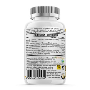 Natural Immune - Omega 3 + Curcumina + Piperina - 120 perlas