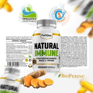 Natural Immune - Omega 3 + Curcumina + Piperina - 120 perlas 2
