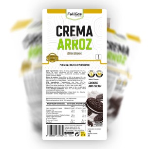 Crema de Arroz (50% Hidrolizada-50% Pregelatinizada) - Cookies & Cream - 1kg