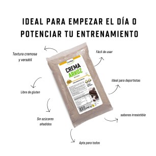 Crema de Arroz (50% Hidrolizada-50% Pregelatinizada) - Cookies & Cream - 1kg