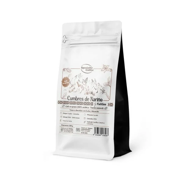 Café de especialidad en grano- Cumbres de Nariño Colombia - 250g