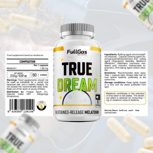 True Dream (Melatonina de Liberación Dual) - 60 cápsulas 2