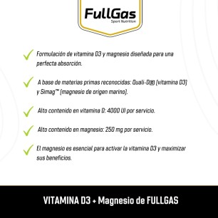 Vitamina D3 (Quali®-D) + Magnesio (Simag®) - 120 perlas