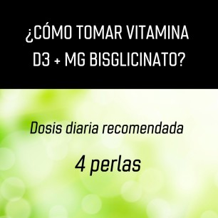 Vitamina D3 + Magnesio Bisglicinato - 120 cápsulas