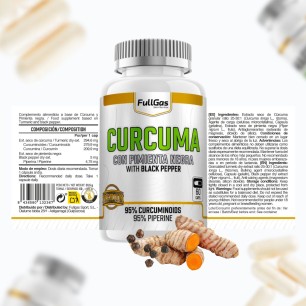 Cúrcuma + Pimienta Negra (BioPerine®) - 60 cápsulas 2