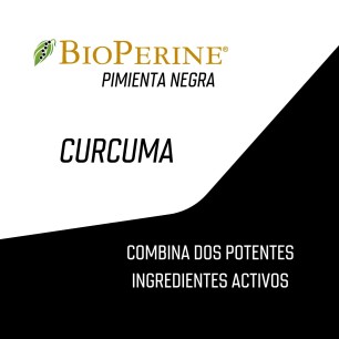 Cúrcuma + Pimienta Negra (BioPerine®) - 60 cápsulas