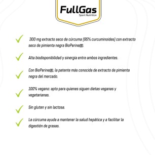 Cúrcuma + Pimienta Negra (BioPerine®) - 60 cápsulas