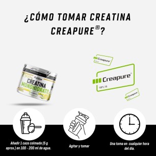 Creapure® (Creatina Monohidrato en polvo) - Limón - 250g