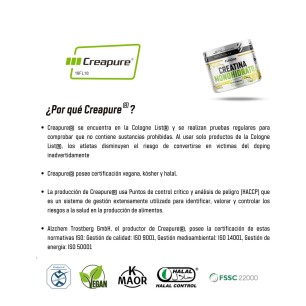Creapure® (Creatina Monohidrato en polvo) - Limón - 250g