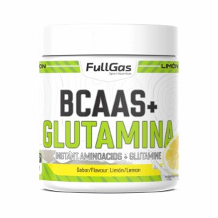 BCAAs (Aminoácidos Ramificados 2:1:1) + Glutamina (Kyowa®) - Limón - 500g
