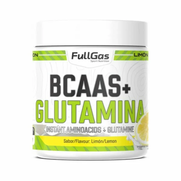 BCAAs (Aminoácidos Ramificados 2:1:1) + Glutamina (Kyowa®) - Limón - 500g