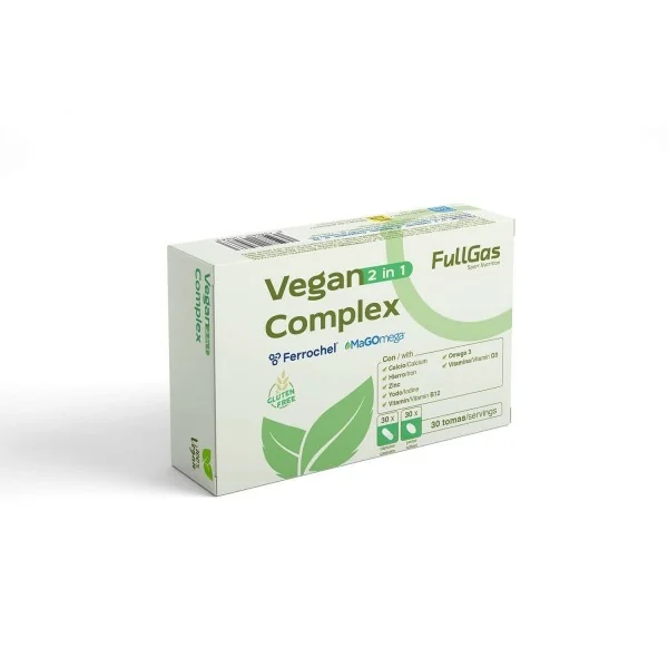 Vegan Complex (Complemento 2 en 1 para Veganos) - 30 cáps+30 perlas