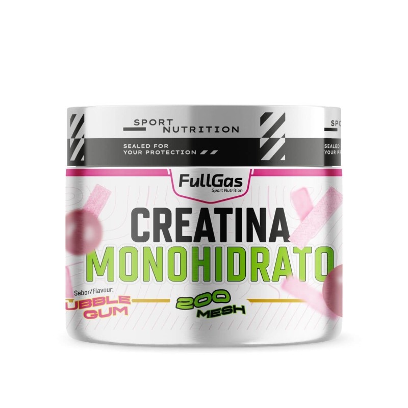 Creatina monohidrato sabor Bubblegum (200 Mesh) 250g
