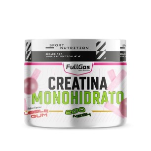 Creatina Monohidrato 200 Mesh en polvo - Bubblegum - 250g