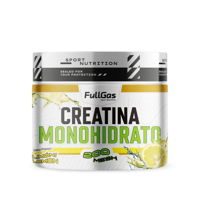 Creatina monohidrato sabor Limón (200 Mesh) 250g