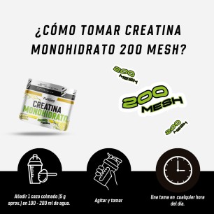 Creatina Monohidrato 200 Mesh en polvo - Limón - 250g