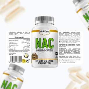 NAC - N Acetil L Cisteína - 60 cáps 2